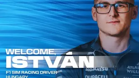 A Mercedestől a Williamshez igazolt a magyar szimulátorversenyző